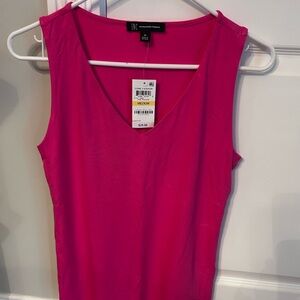 INC International Concepts Pink Fitted Tank Top